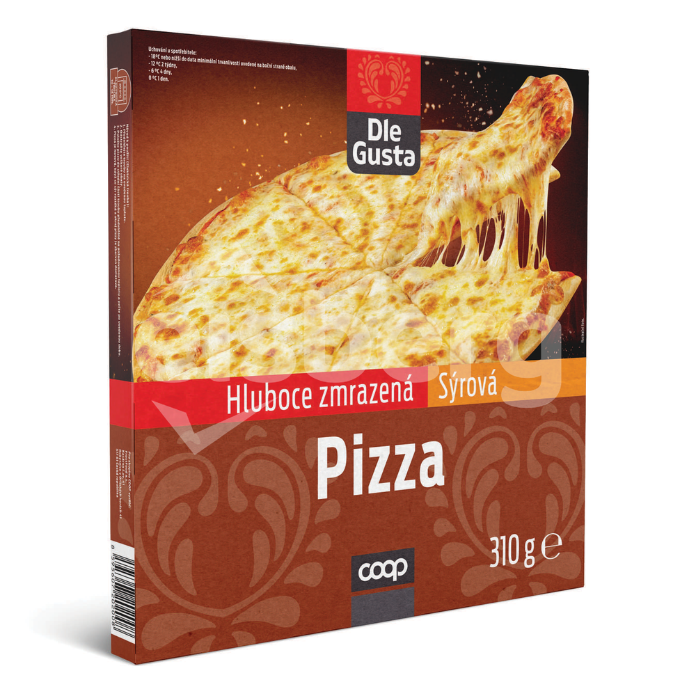 DLE GUSTA Pizza sýrová 310 g zmrazená