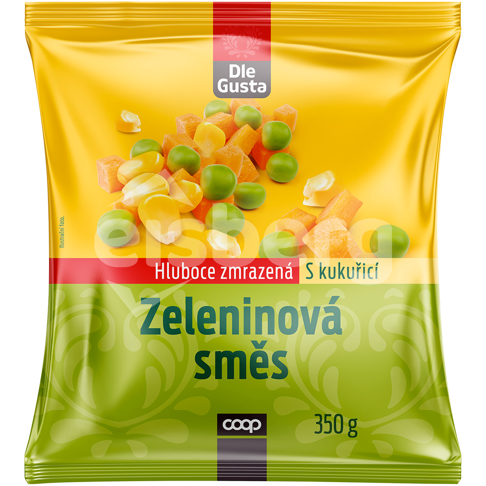 DLE GUSTA Zeleninová směs s kukuřicí 350 g zmrazená