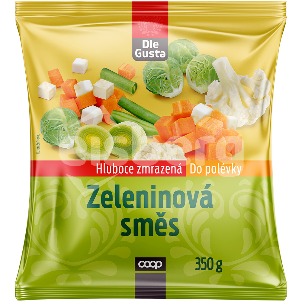 DLE GUSTA Zeleninová směs do polévky 350 g zmrazená