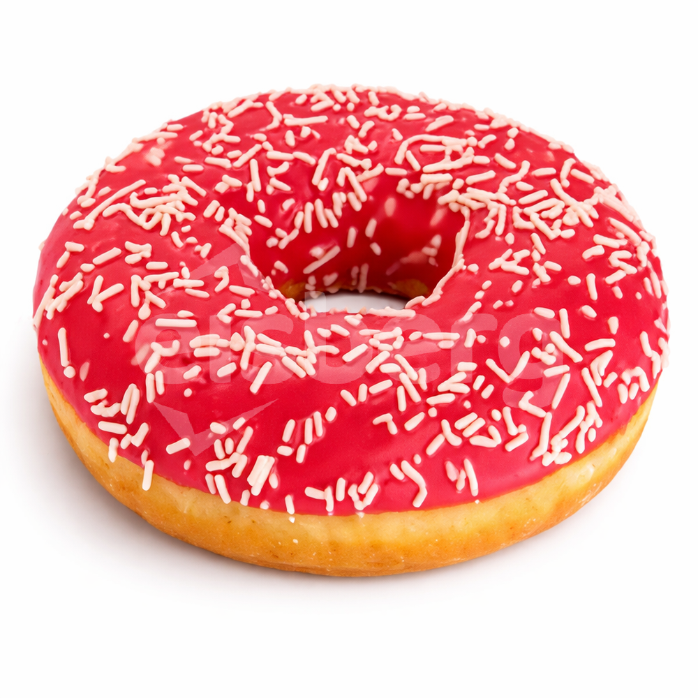 Donut s jahodovou příchutí - dopečeno