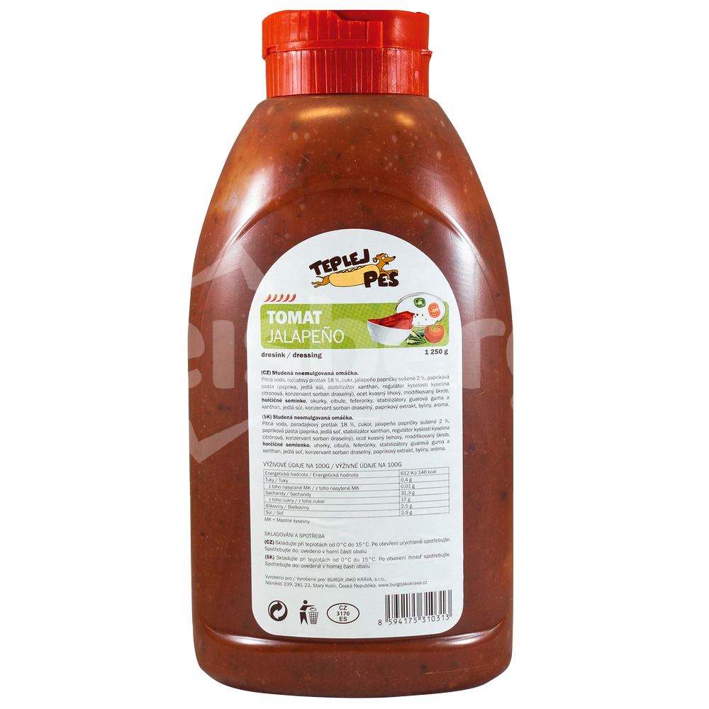 BJK Dresink Tomat jalapeńo Hot Dog