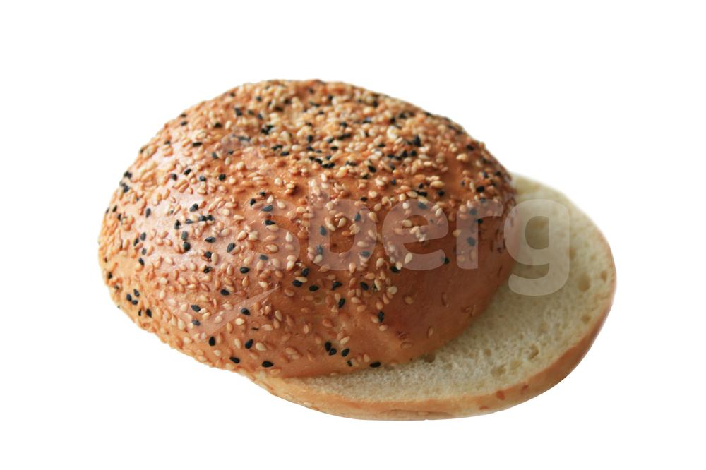 Hamburgerová bulka se sezamem a černým kmínem