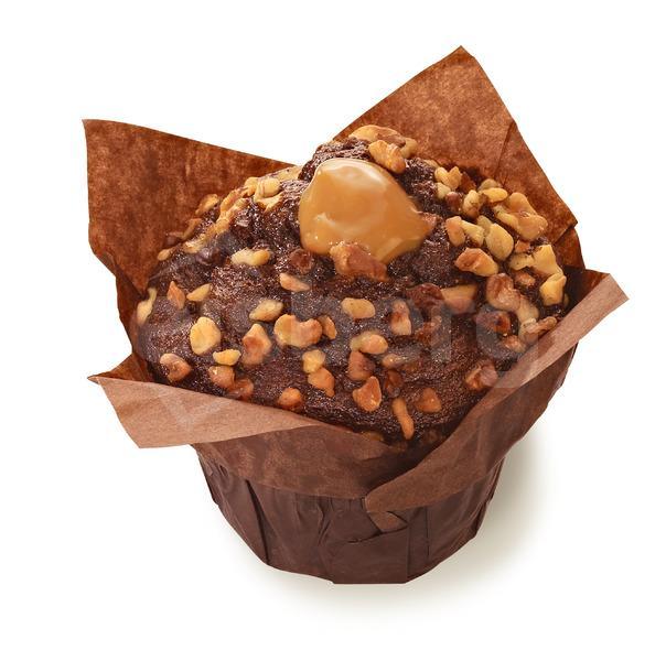 Čokoládový Brownie muffin s karamelovou náplní - dopečeno