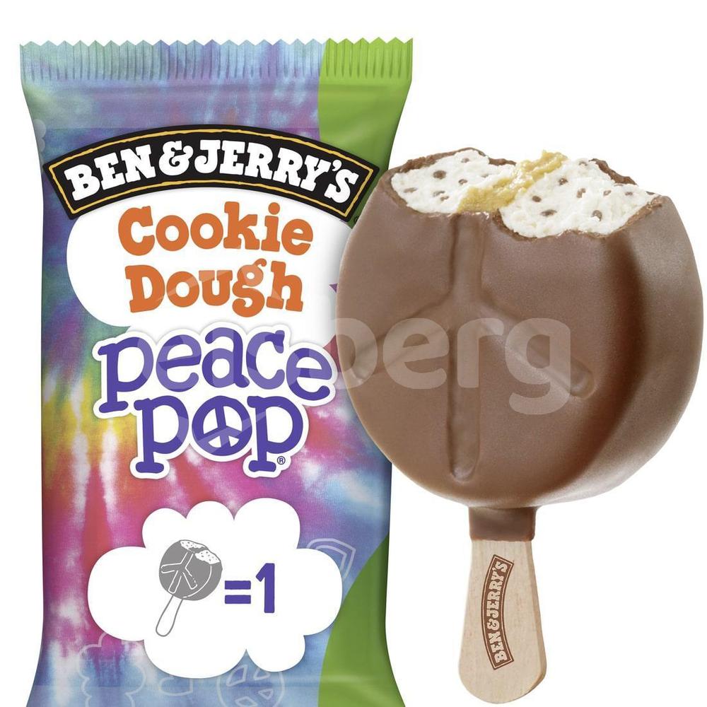 B&J Cookie Dough Peace Pop