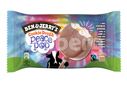 B&J Cookie Dough Peace Pop
