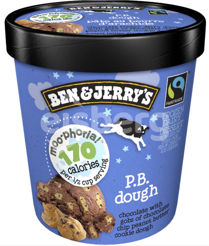 B&J 465ml Moo-Phoria Peanut Butter Cookie Dough