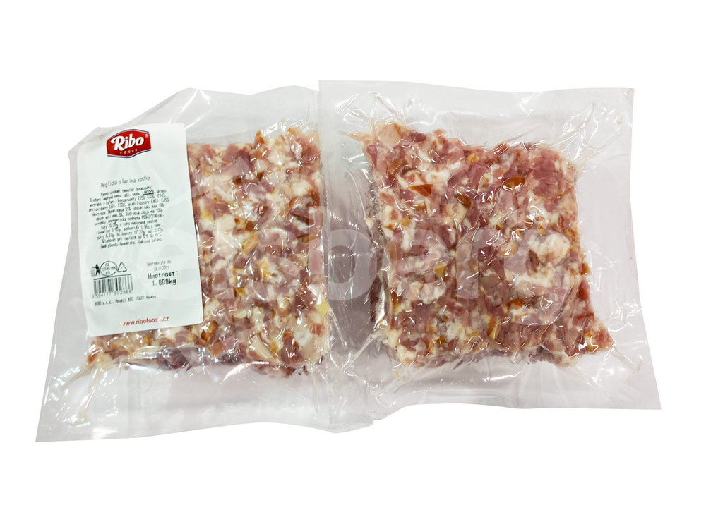 Anglická slanina kostky - mražená