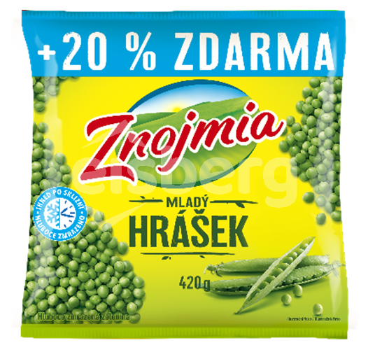 ZNOJMIA Mladý hrášek +20% zdarma