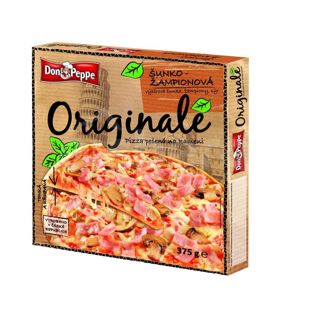 Don Peppe originale Pizza šunka a žampiony 375g