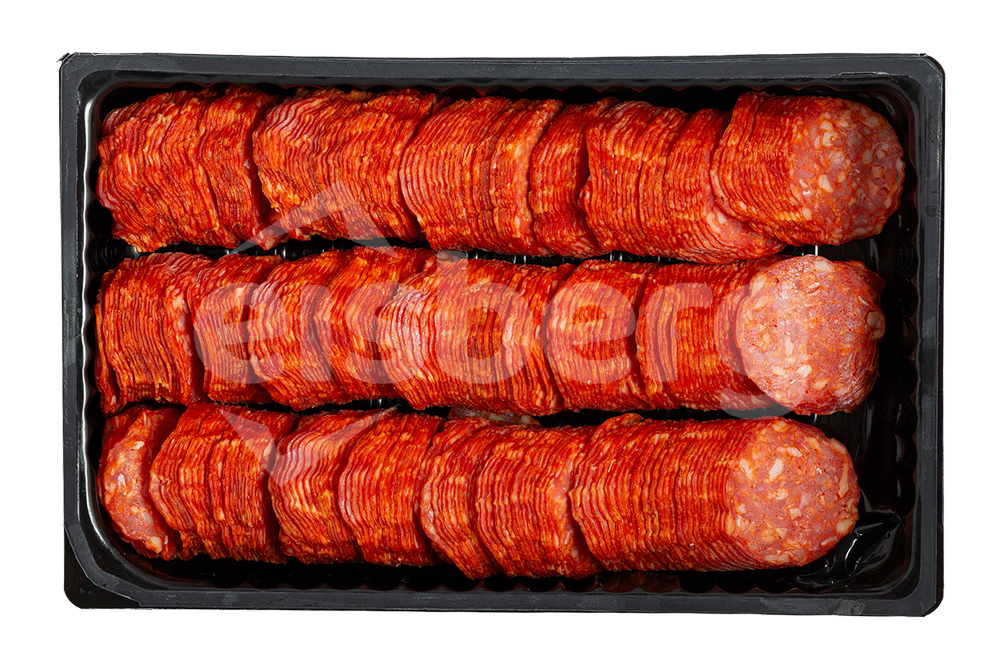 Pepperoni salám krájený