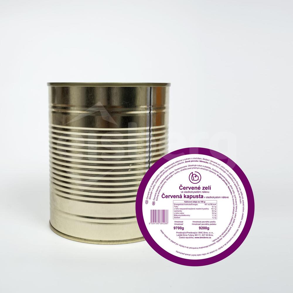 Zelí červené sterilované konzerva