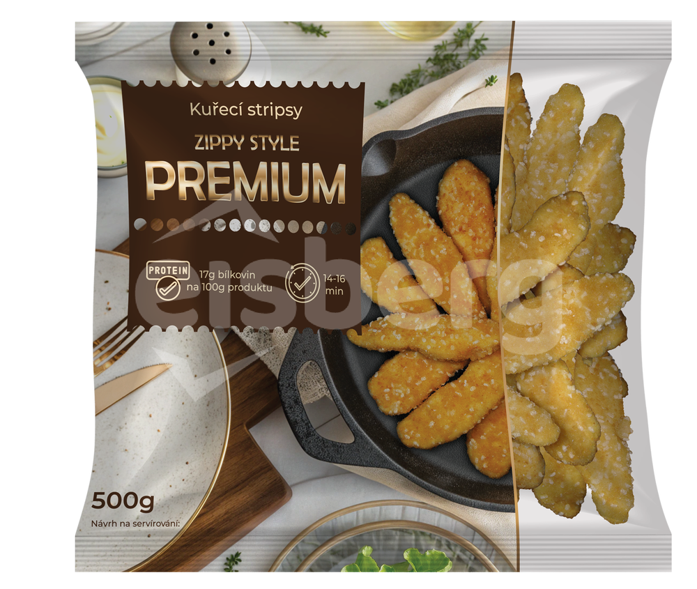 Kuřecí obalované stripsy PREMIUM "ZIPPY STYLE"