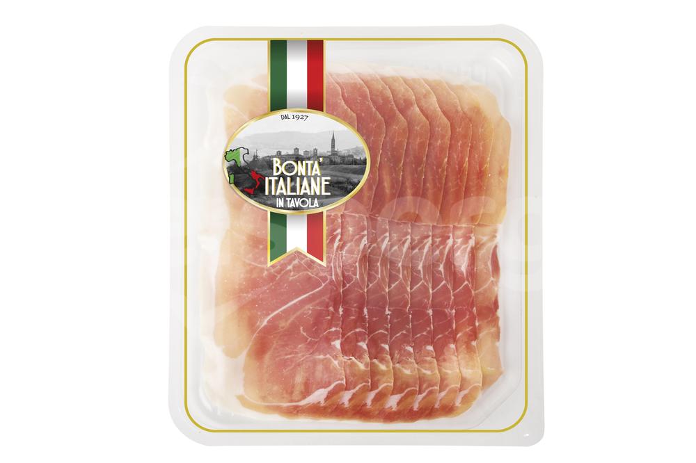 Sušená šunka "Prosciutto crudo stagionato" krájená
