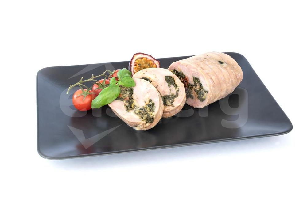Kuřecí roláda se špenátem, mozzarellou a rajčaty Sous-vide BH