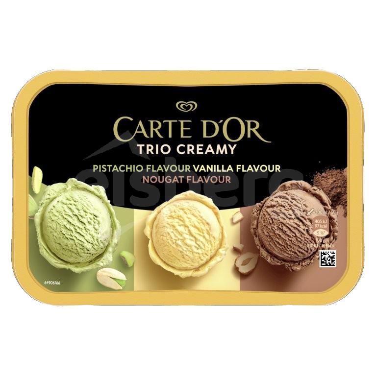 Carte dOr Trio Creamy pistachio, vanilla, nougat flavour