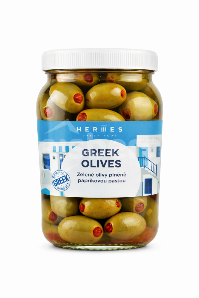 Olivy zelené s papričkou