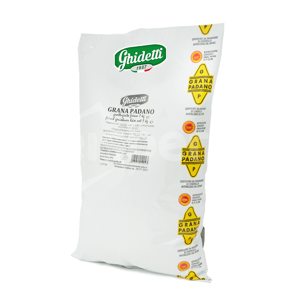 Grana Padano sýr strouhaný DOP GHIDETTI