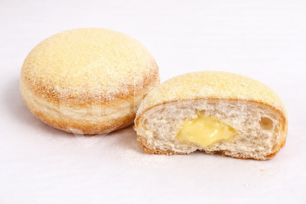 Kobliha s vanilkovou náplní - dopečeno