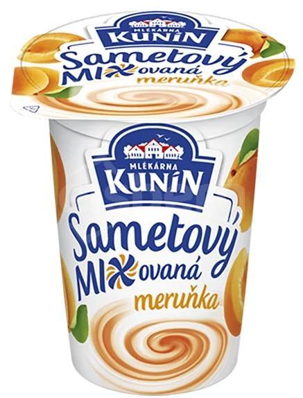Sametový jogurt mixovaná meruňka Kunín