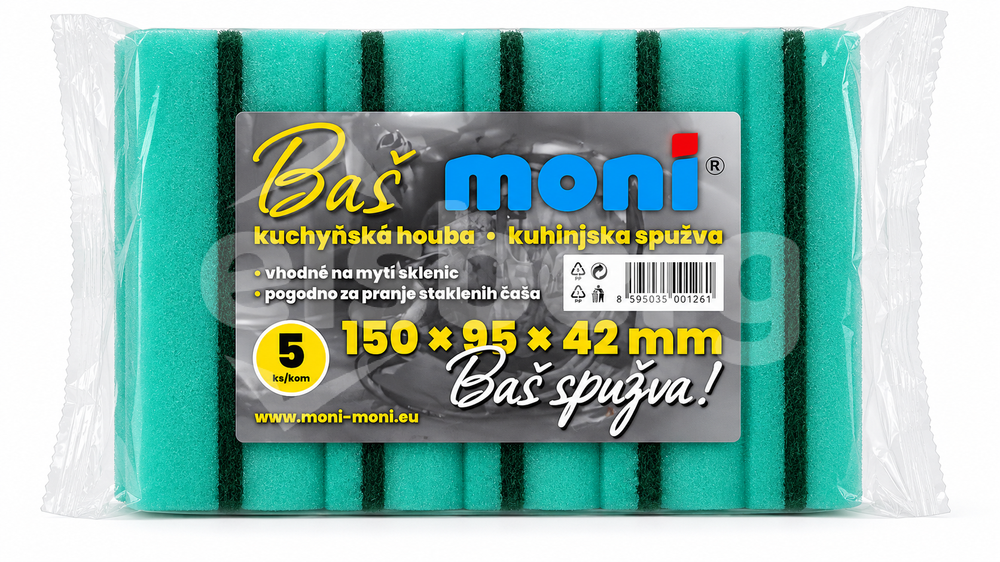 Profesionální houba na mytí skla MONI