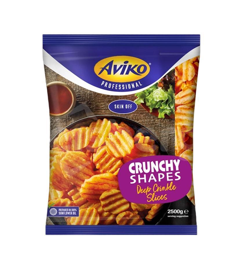 Aviko Bramborové kořeněné vlnkované plátky