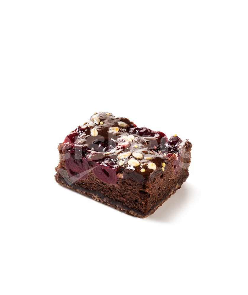 Kakaový řez s višněmi - dopečeno