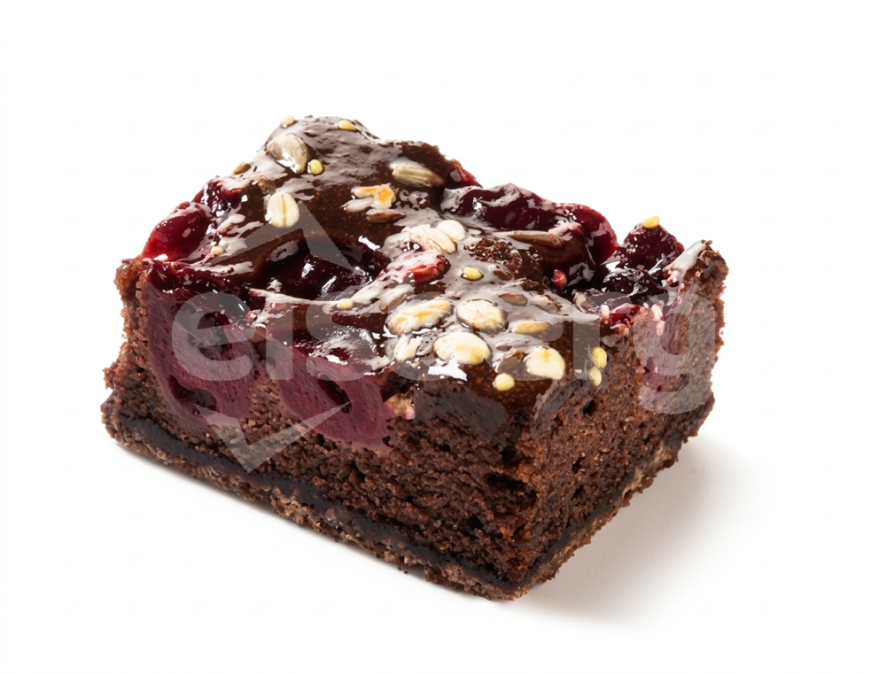 Kakaový řez s višněmi - dopečeno