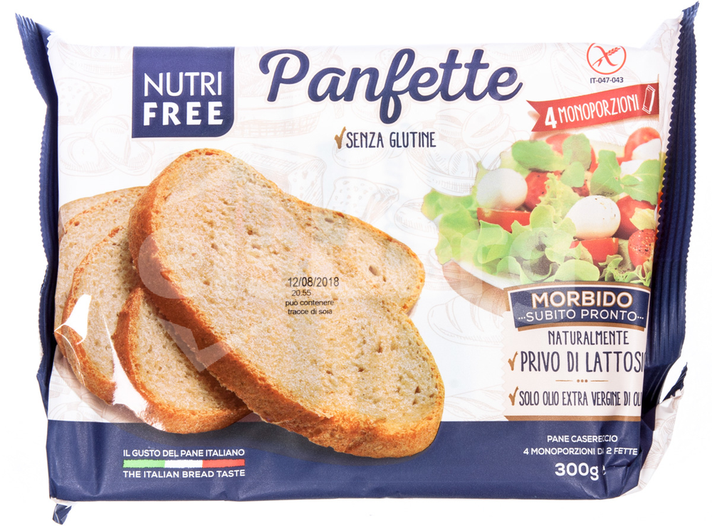 Chléb bezlepkový balený krájený NUTRIFREE