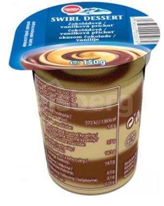 Čokoládovo-vanilkový puding