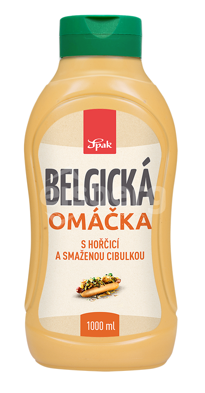 SPAK Belgická omáčka s hořčicí a smaženou cibulkou 1000ml