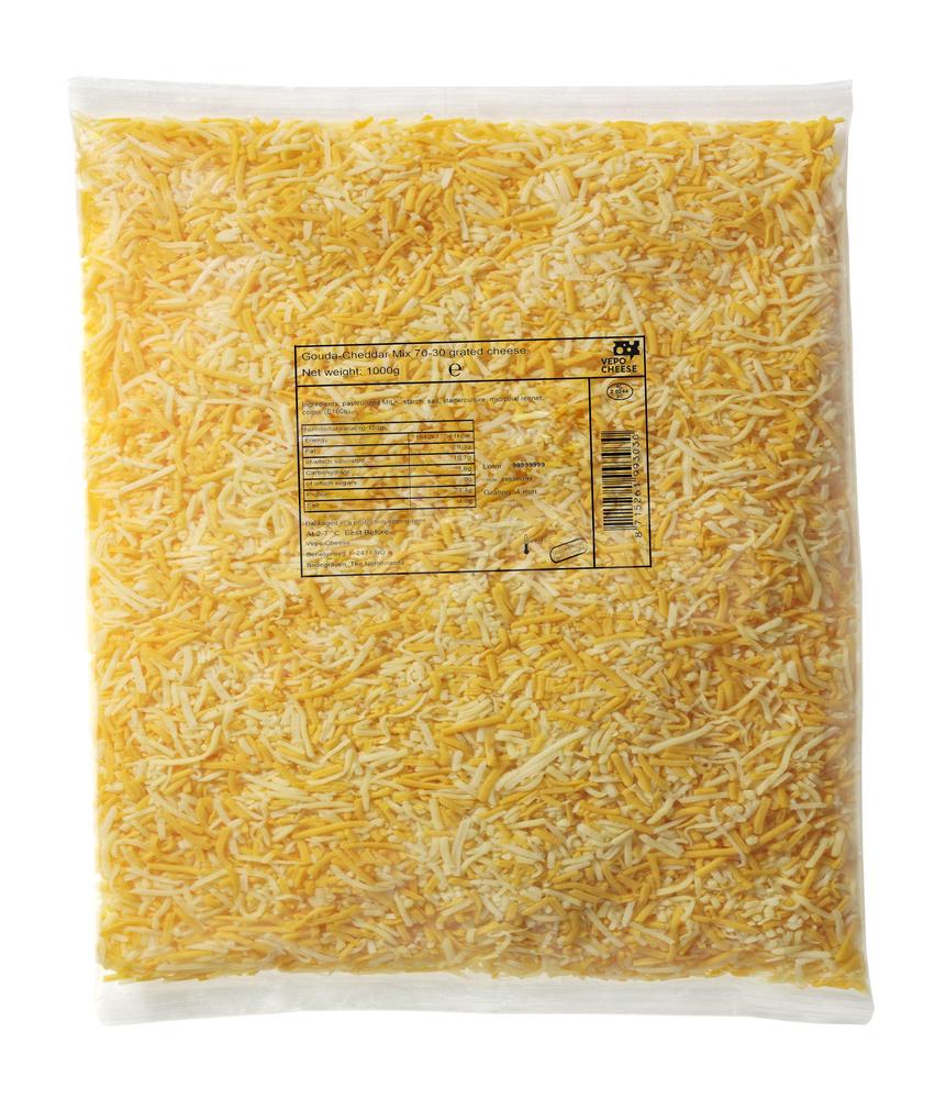 Gouda / Red Cheddar (míchaný) strouhaný