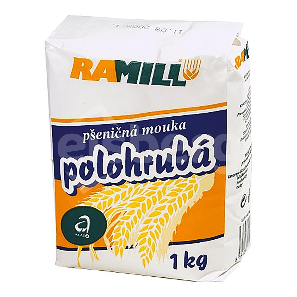 Mouka polohrubá