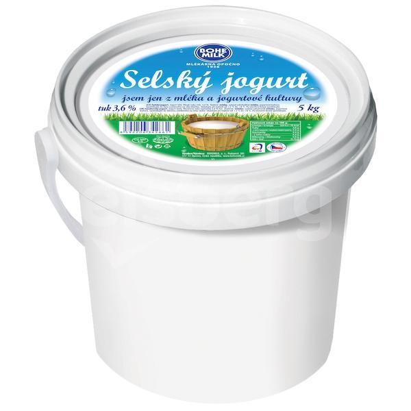 Jogurt bílý selský 3,6%