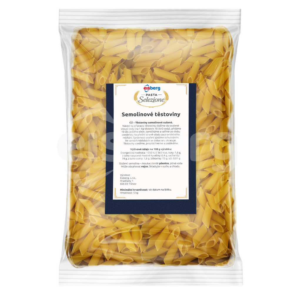 Penne Rigate semolinové Pasta Selezione