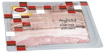 Anglická slanina krájená 500g LE&CO