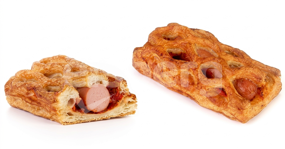 Mřížka s párkem a Ljutenicí