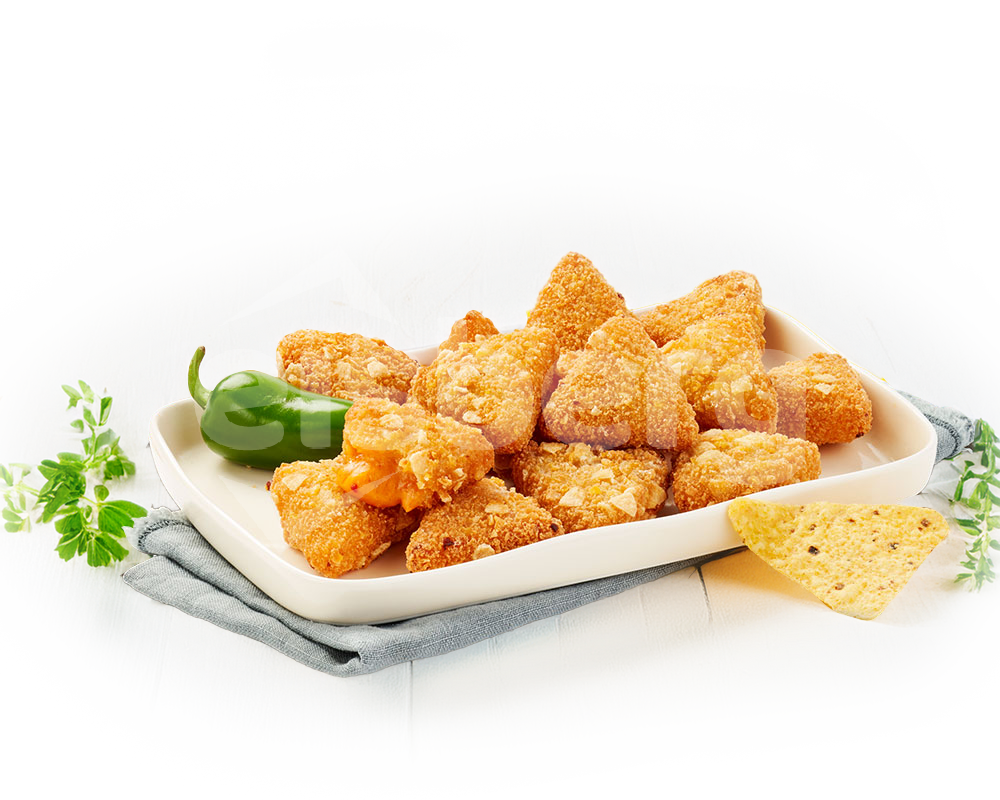 Nacho cheese triangles