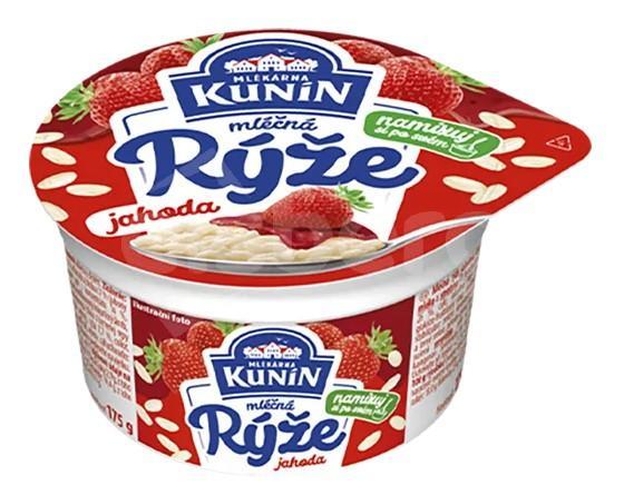 Mléčná rýže jahoda Kunín