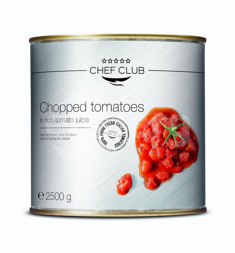 Chef Club Krájená rajčata v tomatové šťávě