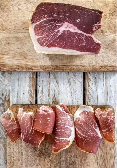 Jamon Serrano sušená šunka krájená