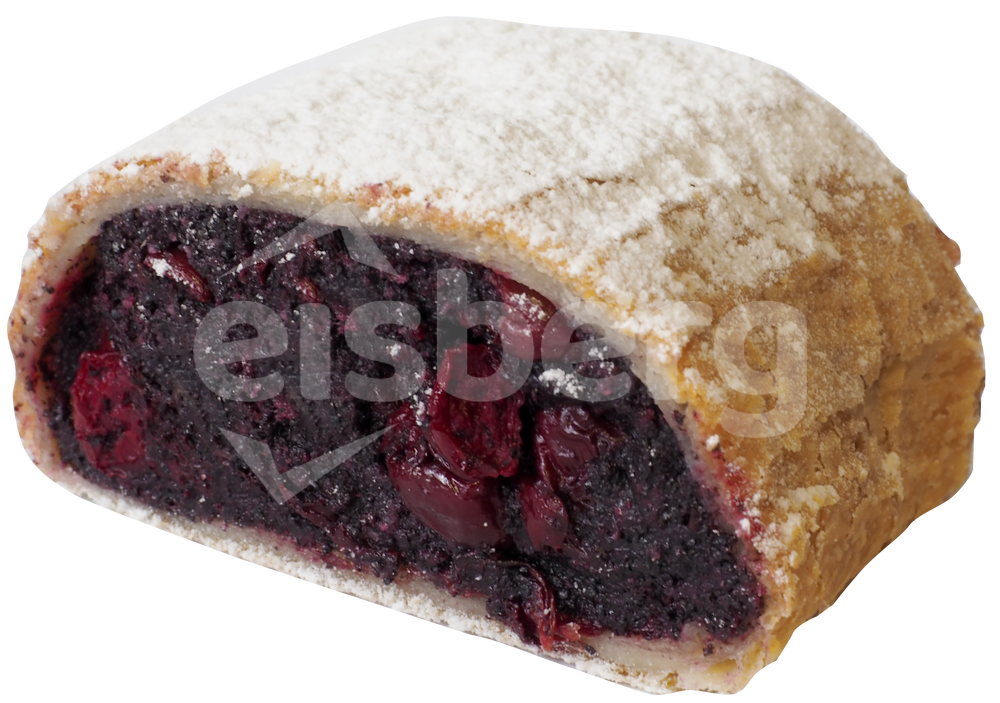 Štrúdl višeň s mákem