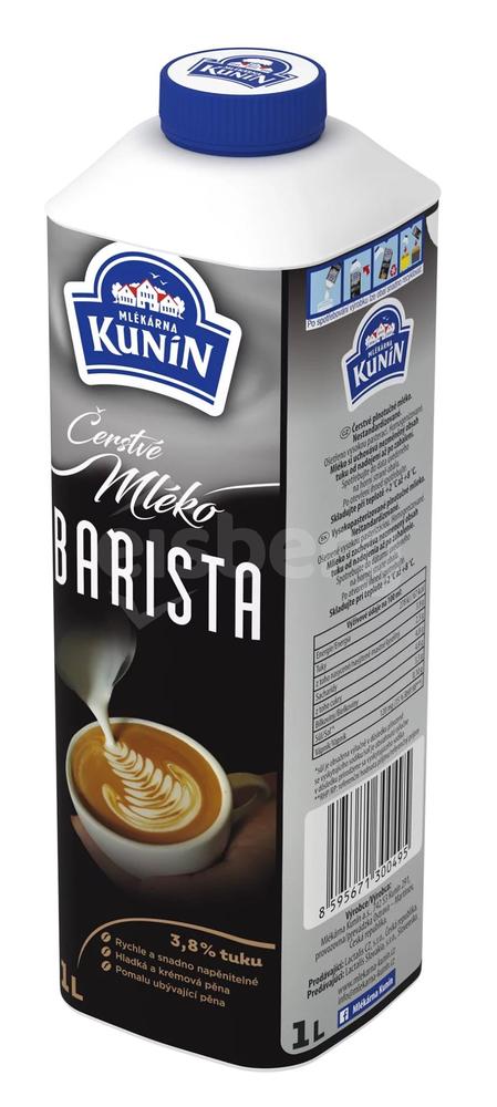 Mléko Barista čerstvé 3,8% Kunín