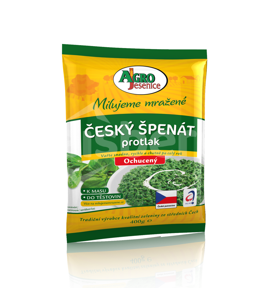 AGRO Špenát protlak ochucený se smetanou