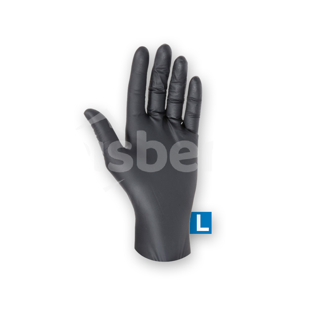 Rukavice jednorázové L černé