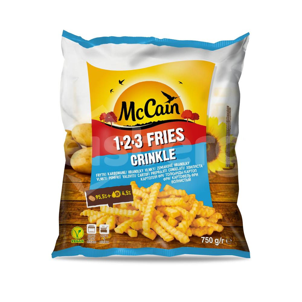 MCCAIN 123 Fries Crinkle (vlnky)